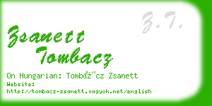 zsanett tombacz business card